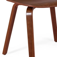 Design chair Scandinavian Hut in walnut wood | Elegant Scandinavian style