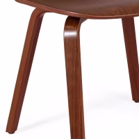 Silla de diseño nórdica Hut en madera de nogal | Estilo escandinavo elegante