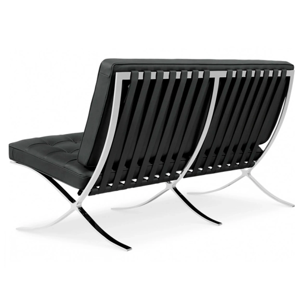 Barcelona 2 Seater Leather Chair - Móveis Design