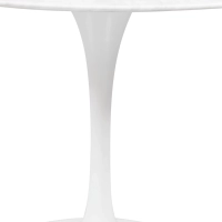 Mesa de Jantar Inspiration Tulip em Mármore Carrara 120cm - Móveis Design