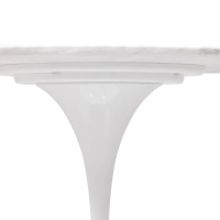 Mesa de Jantar Inspiration Tulip em Mármore Carrara 120cm - Móveis Design