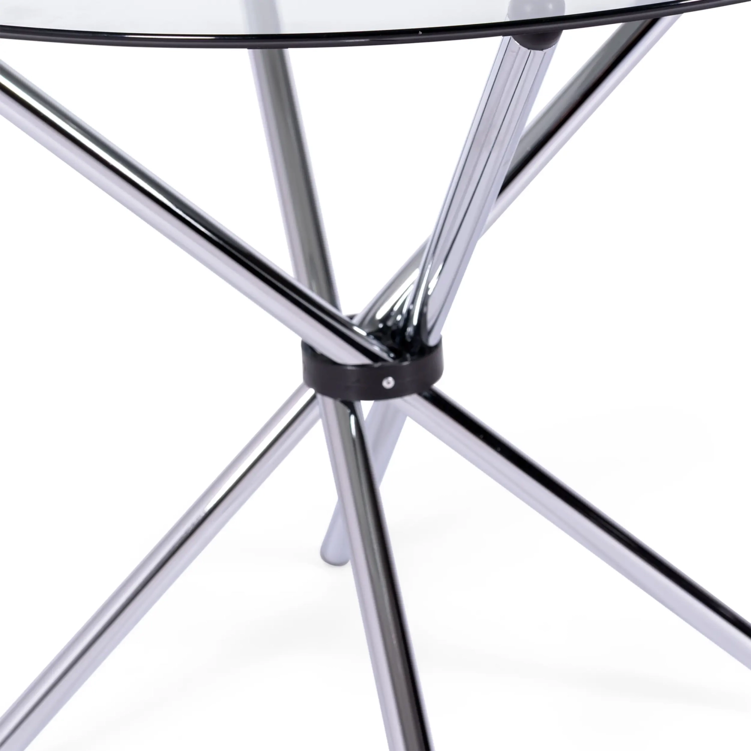 Round Glass Table 80 cm | Modern Design for Kitchen and Dining Room