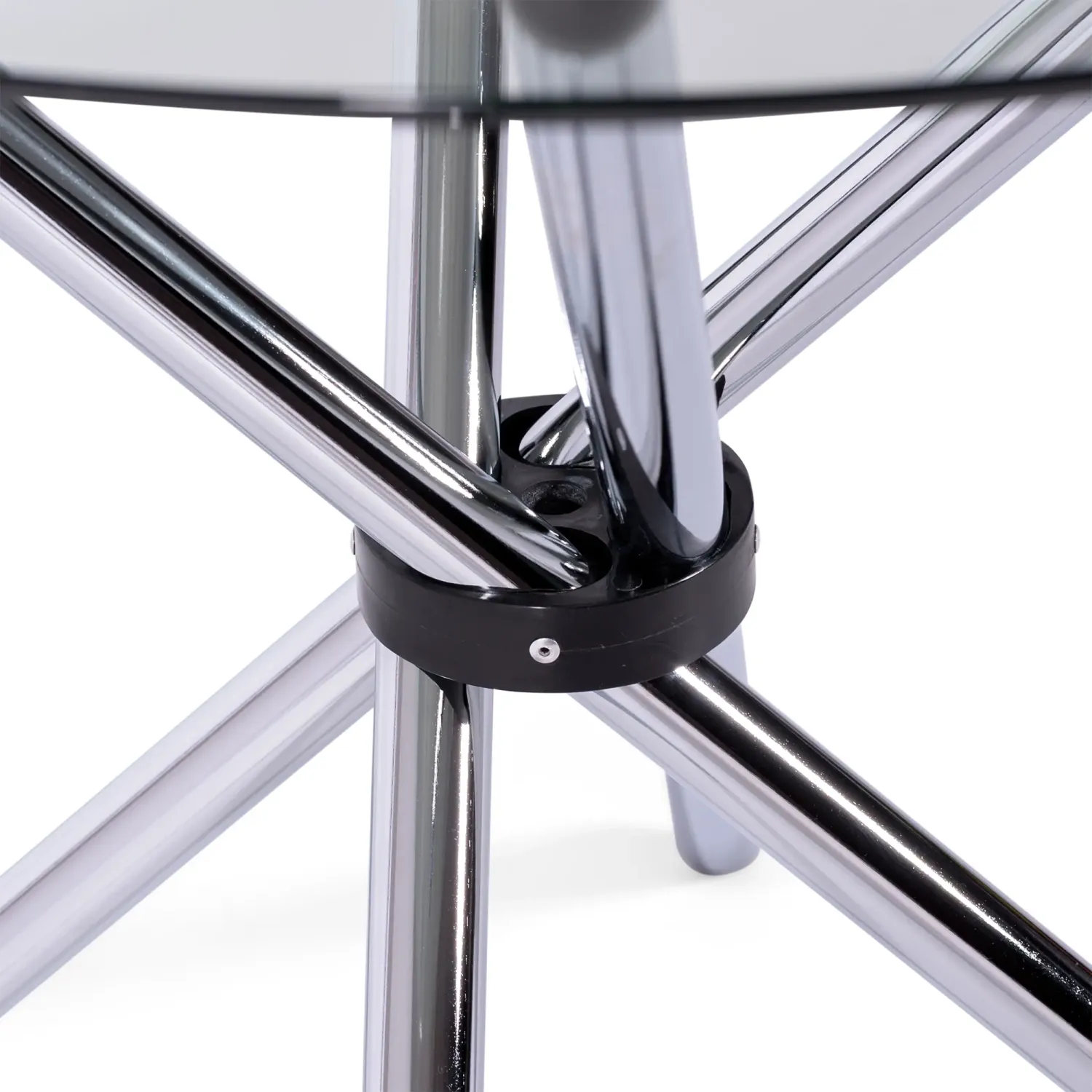 Round Glass Table 80 cm | Modern Design for Kitchen and Dining Room