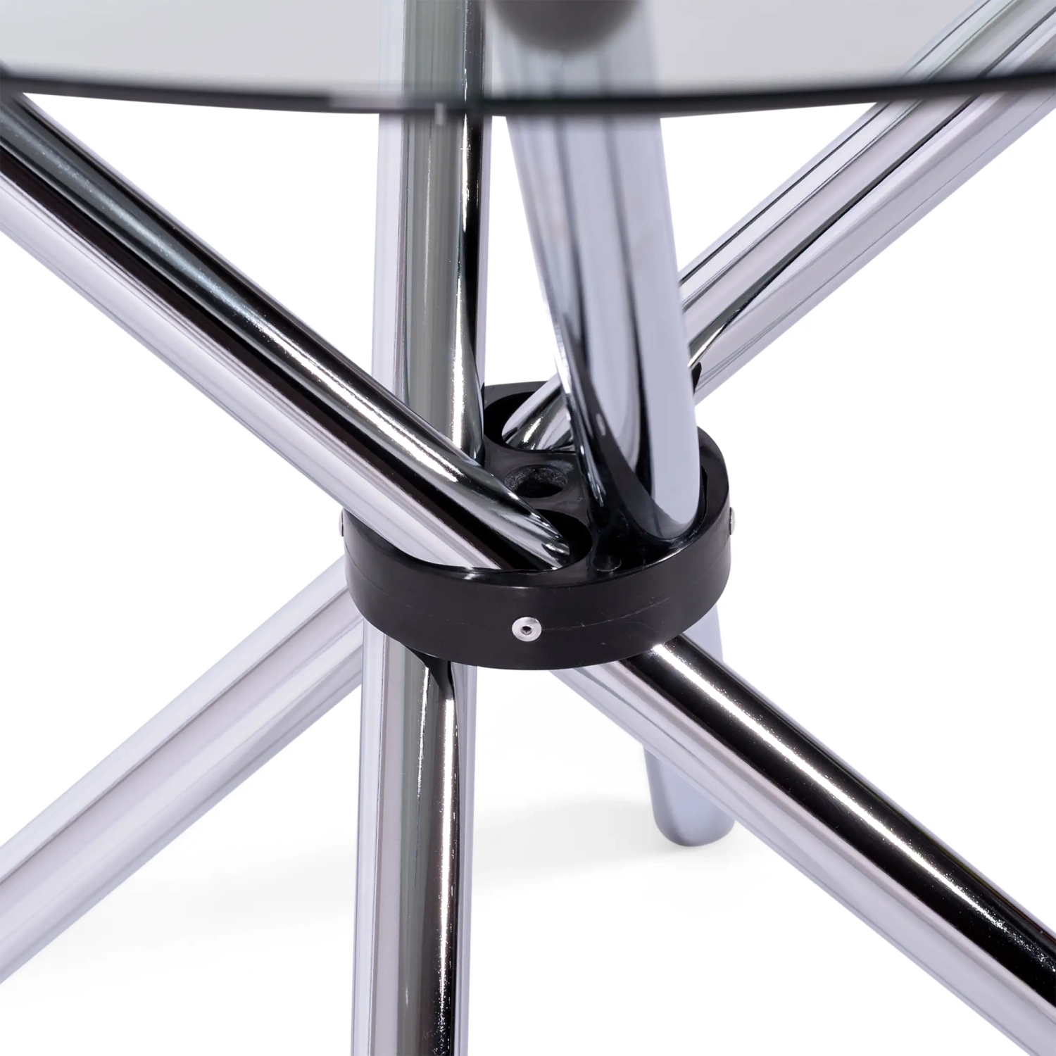 Table ronde en verre 80 cm | Design moderne pour cuisine et salle à manger
