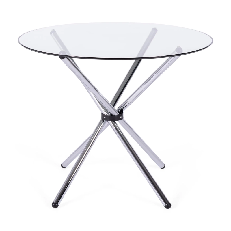 Ronde Glazen Tafel 80 cm | Modern Ontwerp voor Keuken & Eetkamer