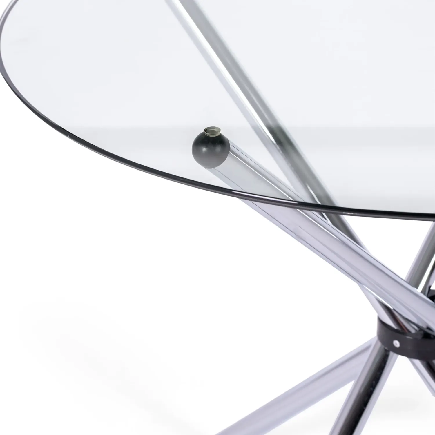 Round Glass Table 80 cm | Modern Design for Kitchen and Dining Room