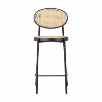 Taburete Bar Vintage Preston Ratán Natural 65 cm – Mueble Design