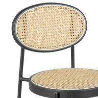 Barstoel Vintage Bar Preston Rotan, naturel 65 cm - Antiek Mobelarium