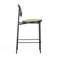 Barstoel Vintage Bar Preston Rotan, naturel 65 cm - Antiek Mobelarium