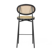Barstoel Vintage Bar Preston Rotan, naturel 65 cm - Antiek Mobelarium