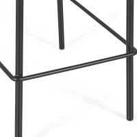 Barstol Vintage Preston 75 cm | Naturrotting och svart ram