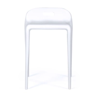 Tamborete design Didi 45 cm Branco | Design minimalista e leve