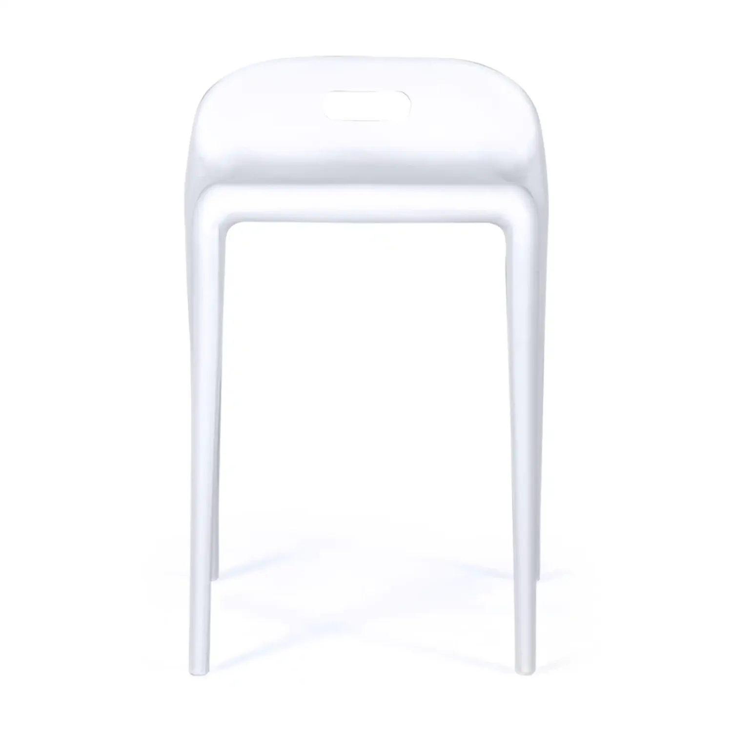 Taburete de diseño Didi 45 cm Blanco | Diseño Minimalista y Ligero