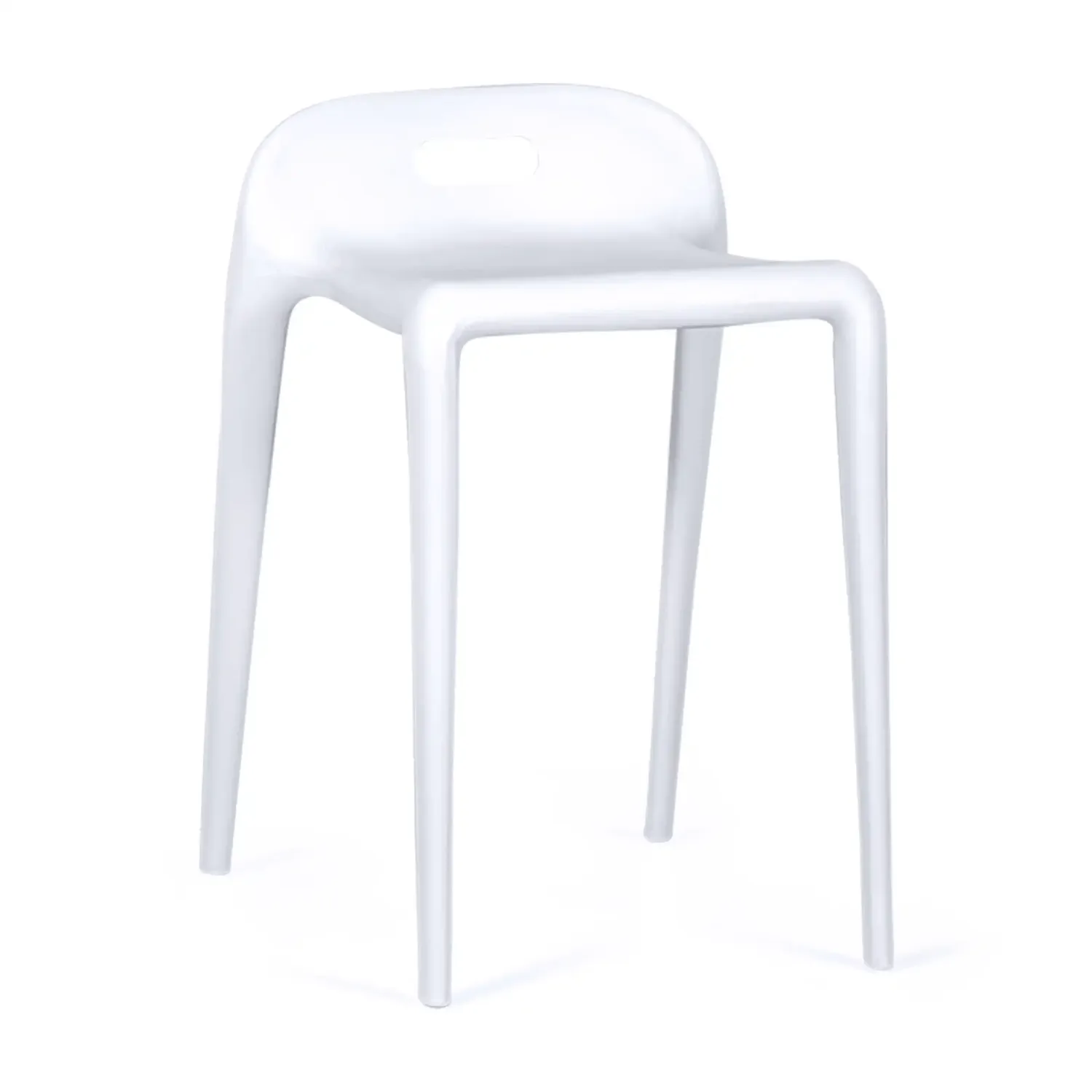 Taburete de diseño Didi 45 cm Blanco | Diseño Minimalista y Ligero
