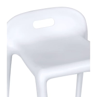 Barstol design Didi 45 cm Vit | Minimalistisk och lättviktig design