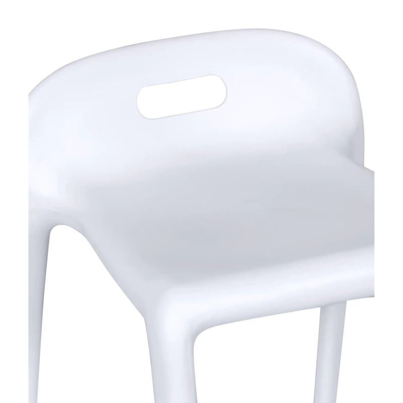 Hocker design Didi 45 cm Weiß | Minimalistisches und leichtes Design