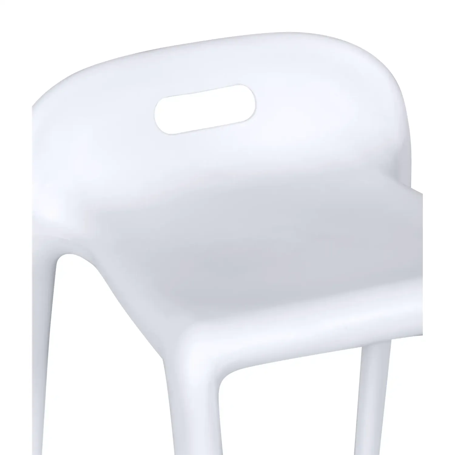Taburete de diseño Didi 45 cm Blanco | Diseño Minimalista y Ligero