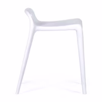Taburete de diseño Didi 45 cm Blanco | Diseño Minimalista y Ligero