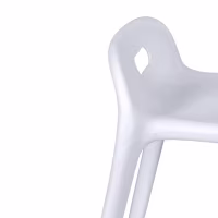 Taburete de diseño Didi 45 cm Blanco | Diseño Minimalista y Ligero