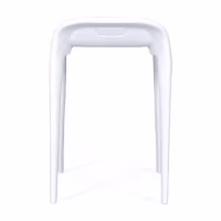 Taburete de diseño Didi 45 cm Blanco | Diseño Minimalista y Ligero