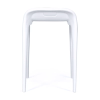 Tamborete design Didi 45 cm Branco | Design minimalista e leve