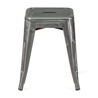 Barstoel Metallic Bistro 45 cm | Industriële stijl Stapelbaar