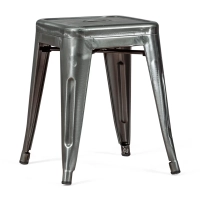 Barstoel Metallic Bistro 45 cm | Industriële stijl Stapelbaar