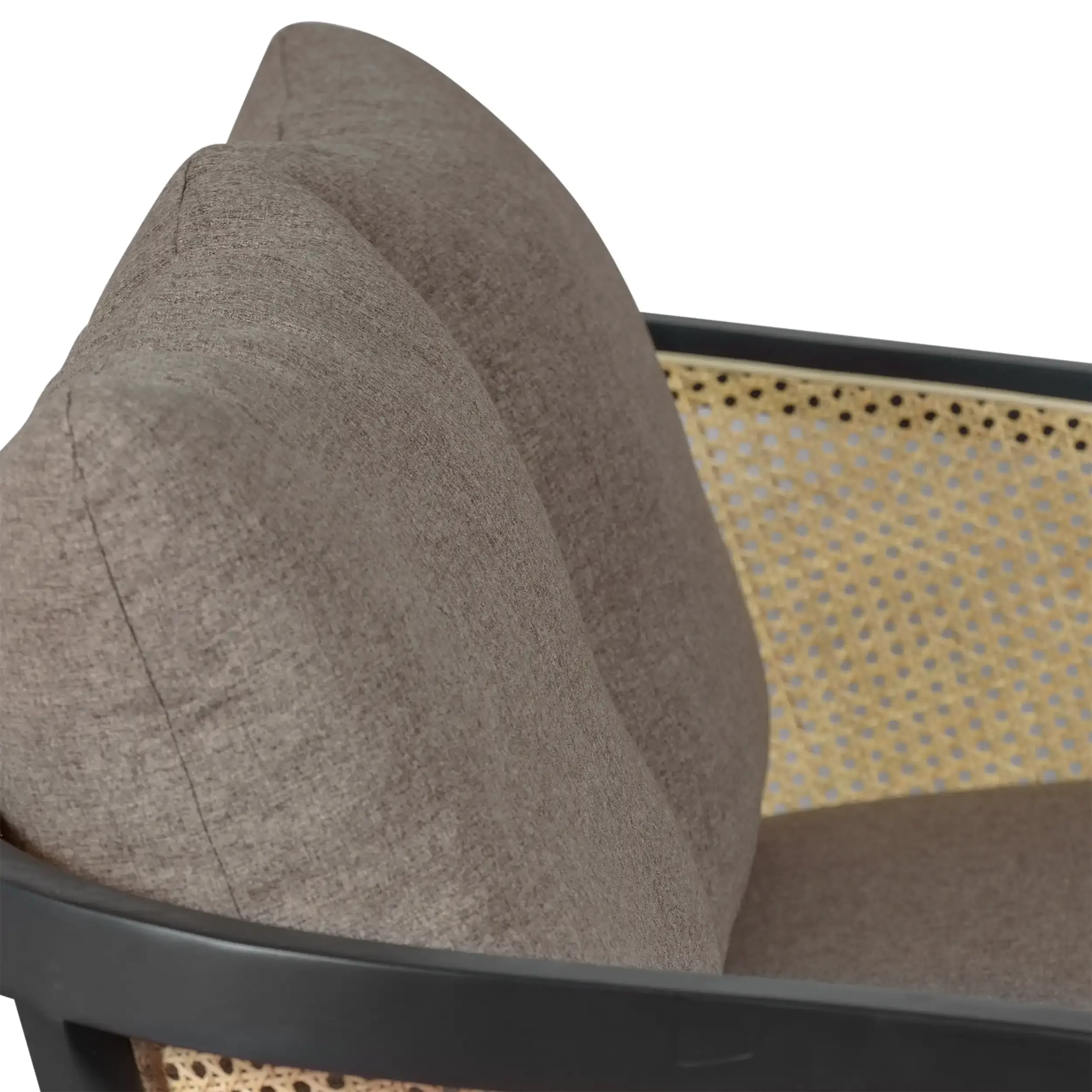 Sofá de 2 lugares Leeds em rotim natural | estilo vintage Nórdico