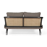 Canapé 2 places Loveseat Leeds en rotin naturel | Vintage Style Scandinave