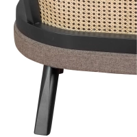 Loveseat 2-Seater Sofa Leeds in Natural Rattan - Vintage Style Scandinavian