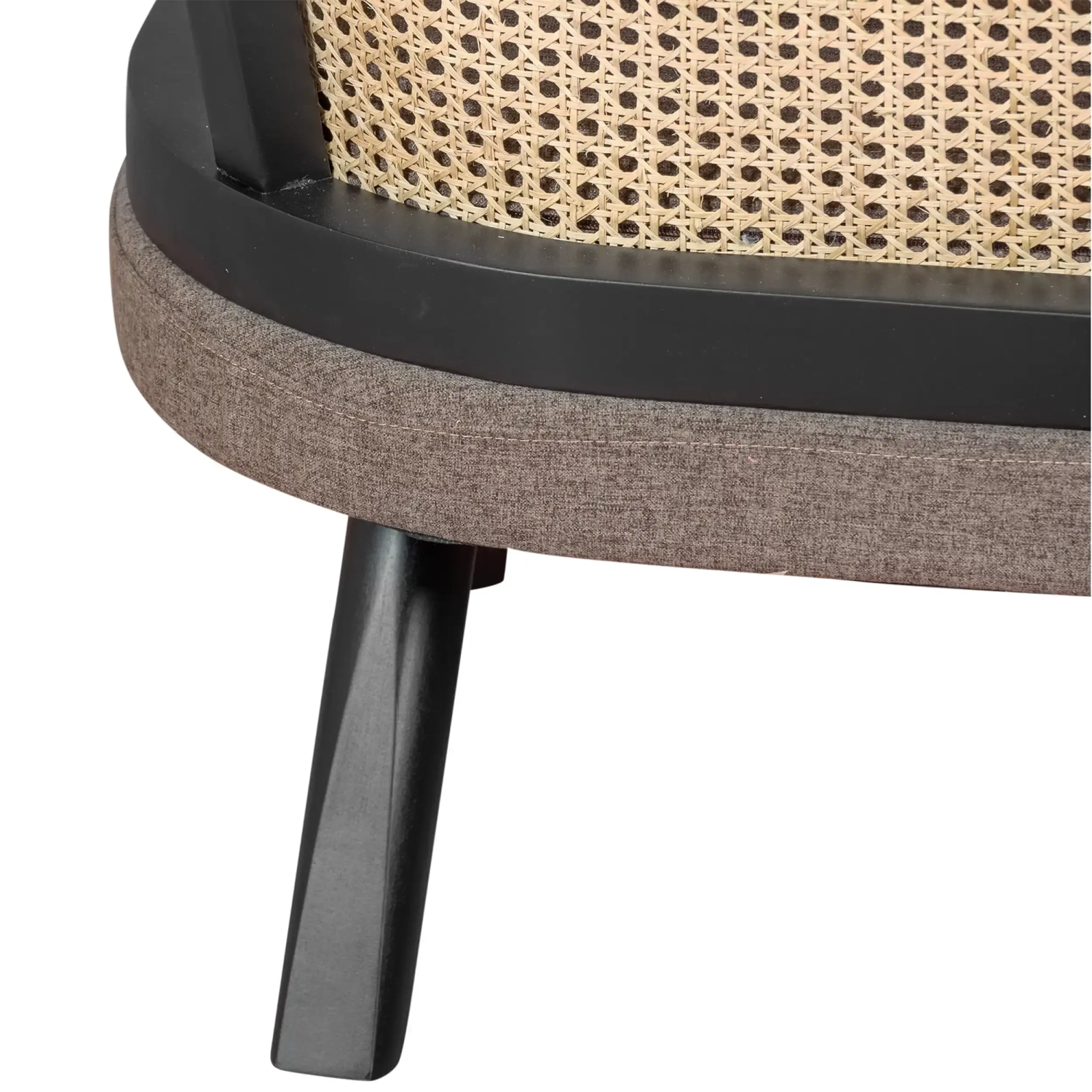 Divano a 2 posti Leeds in rattan naturale e stile vintage Scandinavo