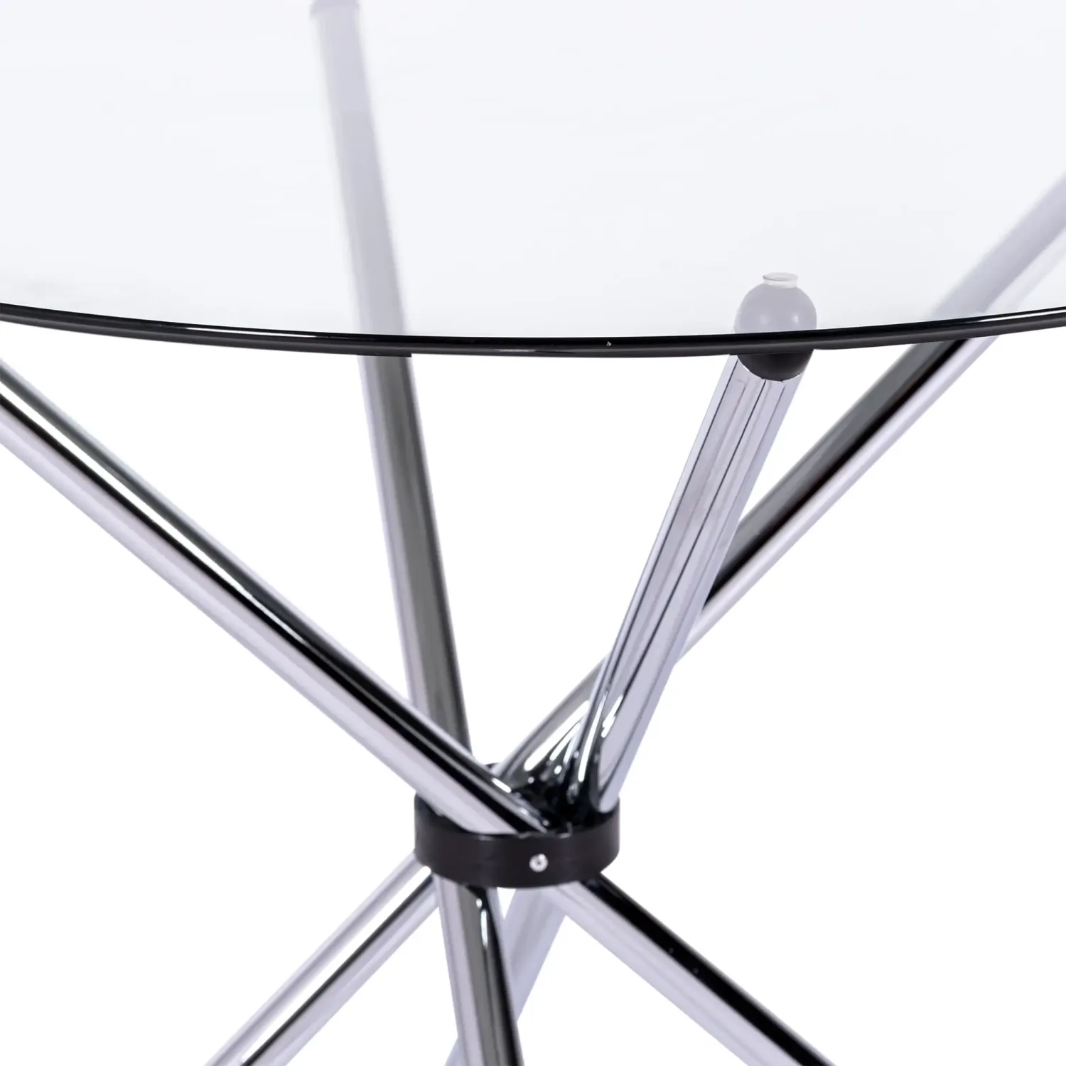 Round Glass Table 80 cm | Modern Design for Kitchen and Dining Room