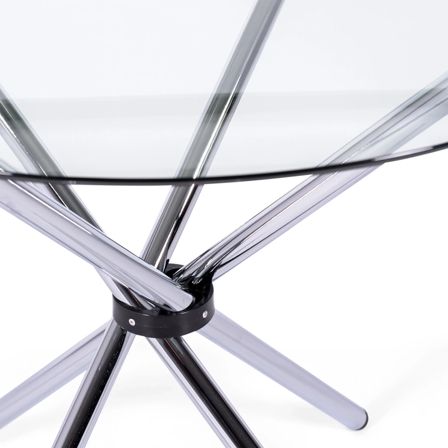 Mesa redonda de vidro 80 cm | Design moderno para cozinha e sala de jantar