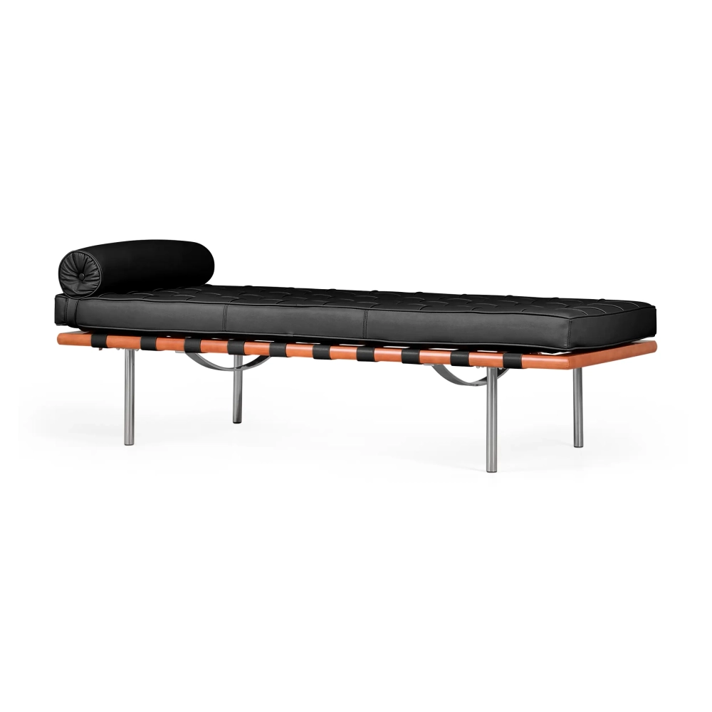 Replica daybed Barcelona Daybed in black leather