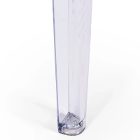 Ghost Square Dining Table 80 cm : Transparent and Modern Design