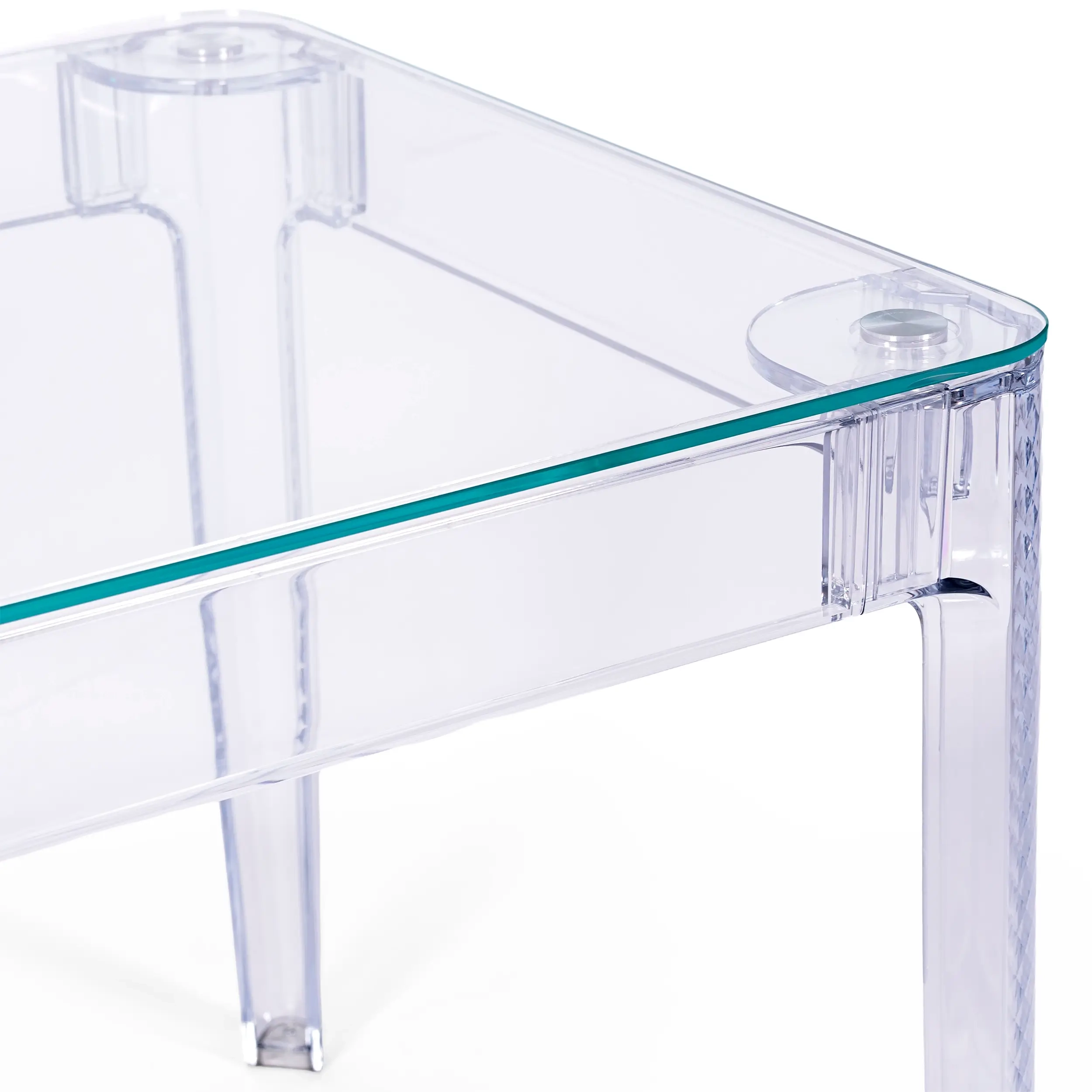 Ghost Square Dining Table 80 cm : Transparent and Modern Design