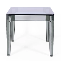 Ghost Square Dining Table 80 cm : Transparent and Modern Design