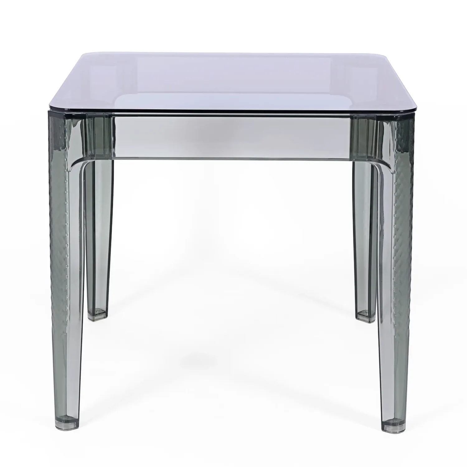 Mesa de jantar quadrada Ghost 80 cm : Design moderno transparente