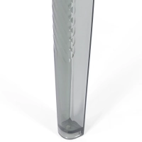 Ghost Square Dining Table 80 cm : Transparent and Modern Design