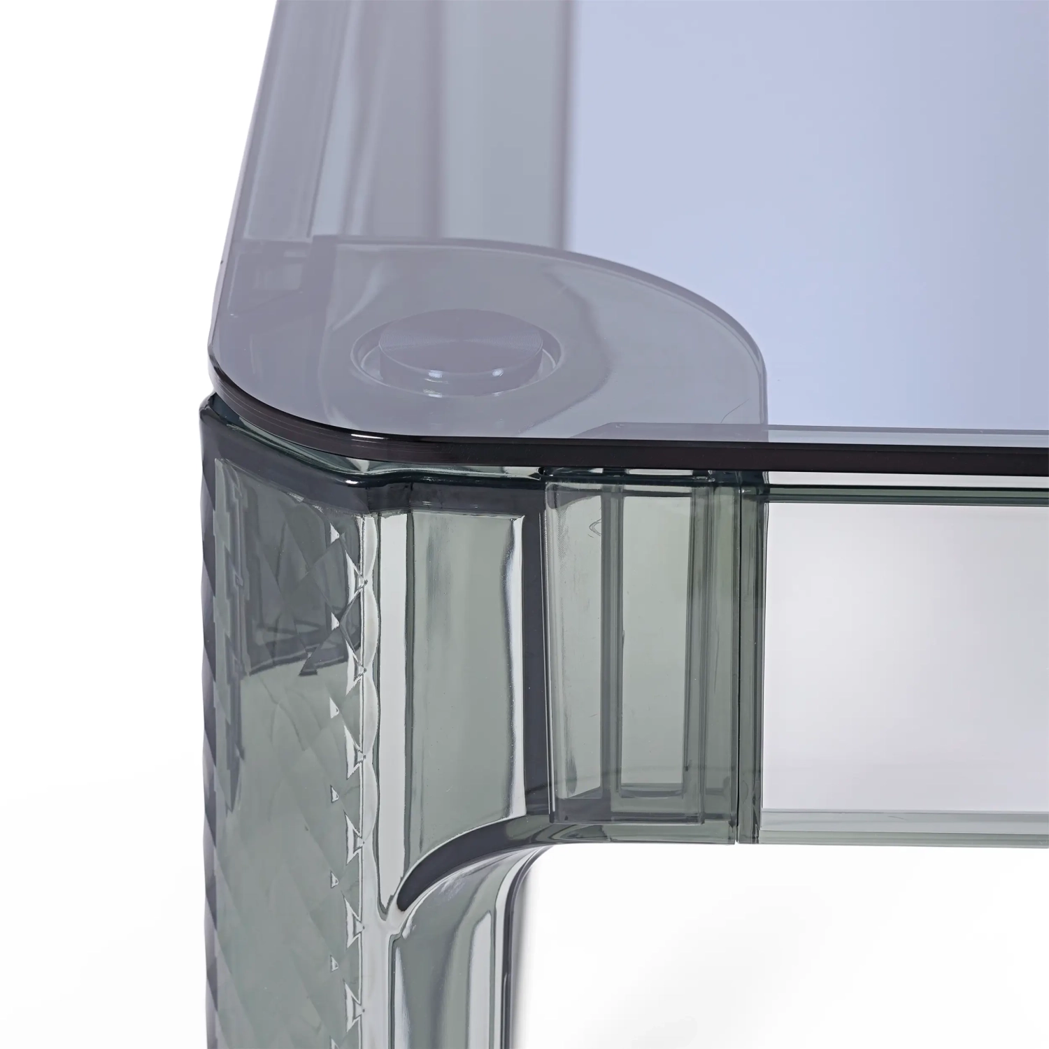 Ghost Square Dining Table 80 cm : Transparent and Modern Design