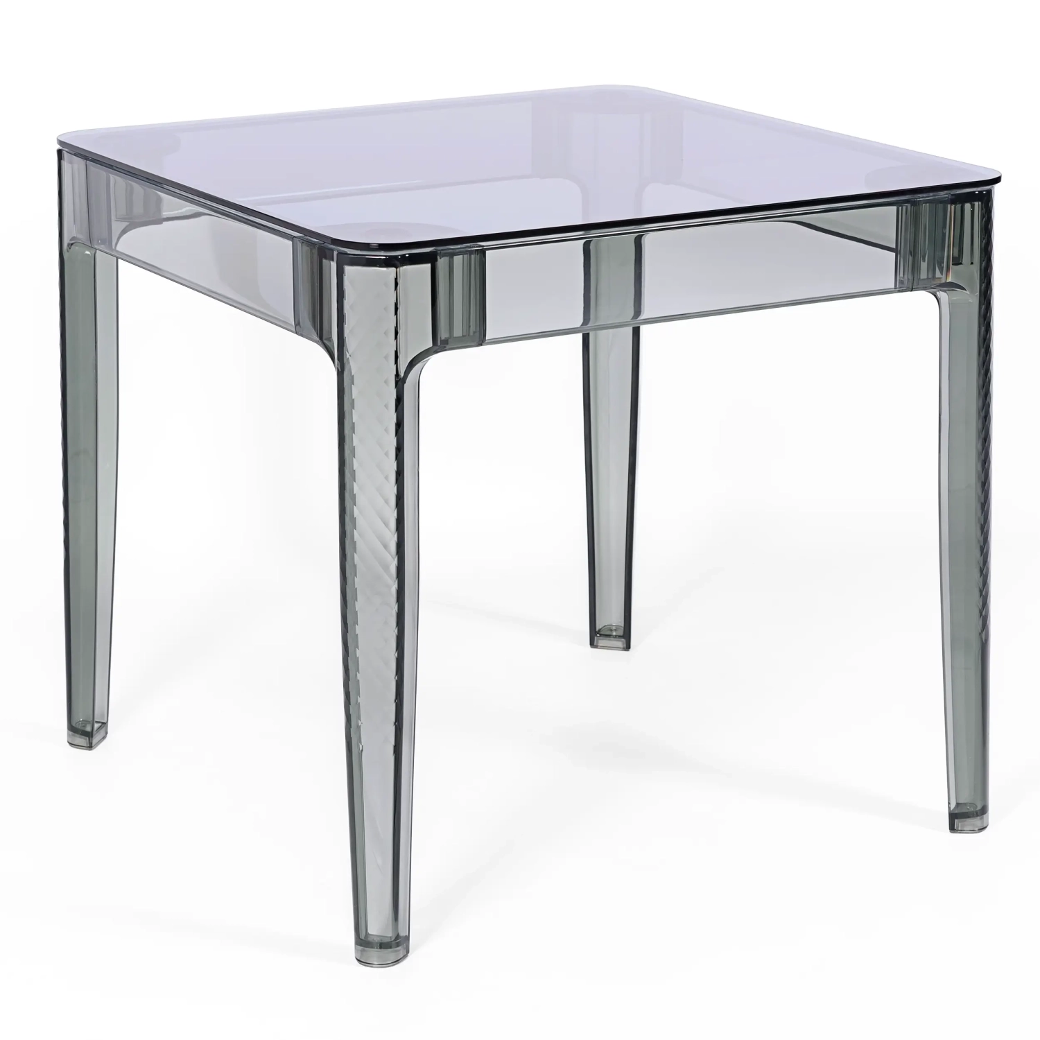 Ghost Square Dining Table 80 cm : Transparent and Modern Design