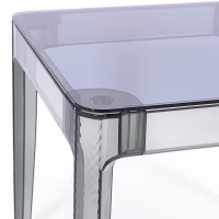Mesa de Comedor Cuadrada Ghost 80 cm | Diseño Transparente y Moderno
