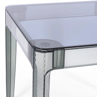 Ghost Square Dining Table 80 cm : Transparent and Modern Design