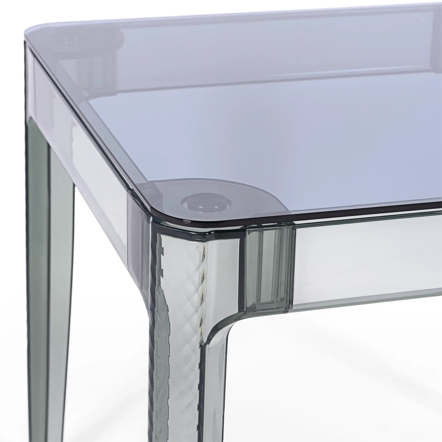 Mesa de jantar quadrada Ghost 80 cm : Design moderno transparente
