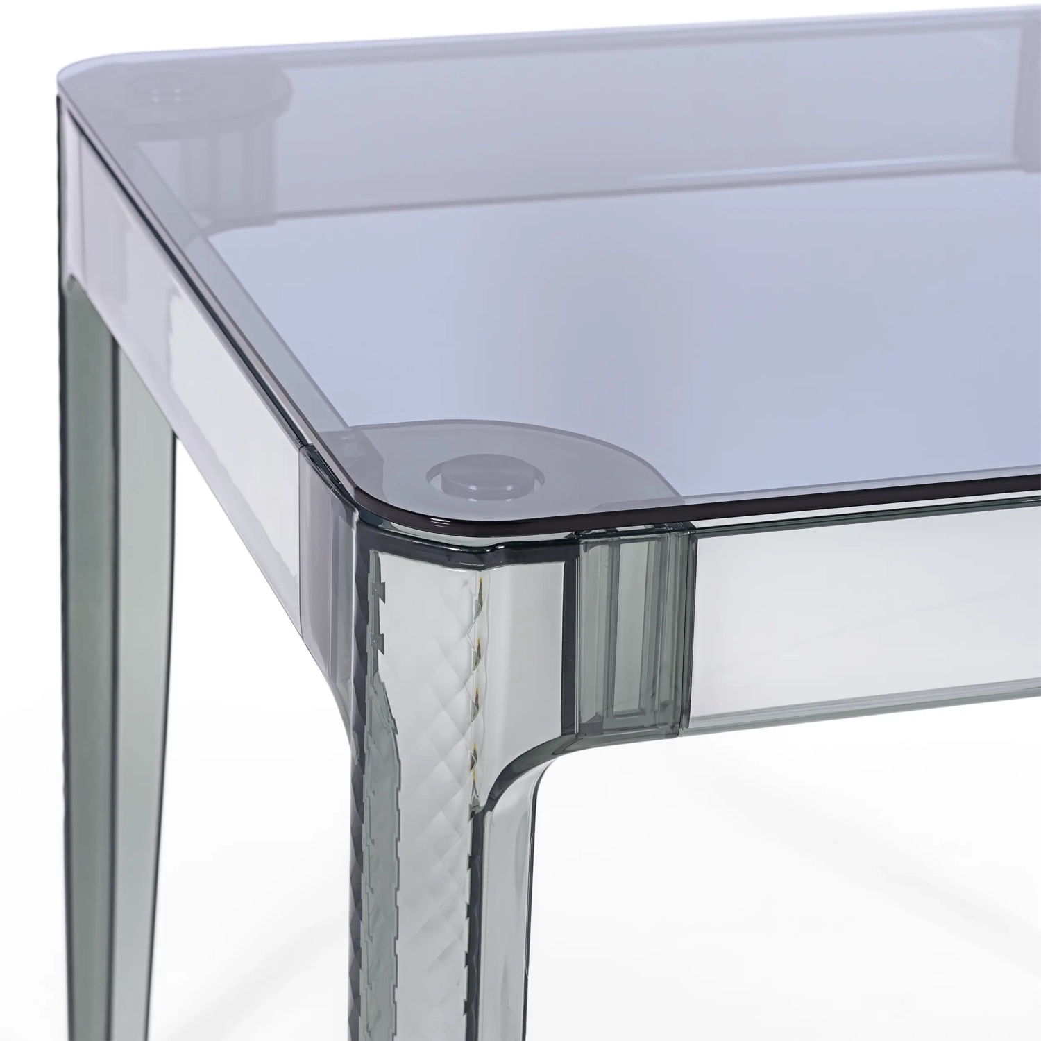 Ghost Square Dining Table 80 cm : Transparent and Modern Design