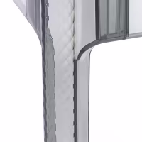 Mesa de jantar quadrada Ghost 80 cm : Design moderno transparente