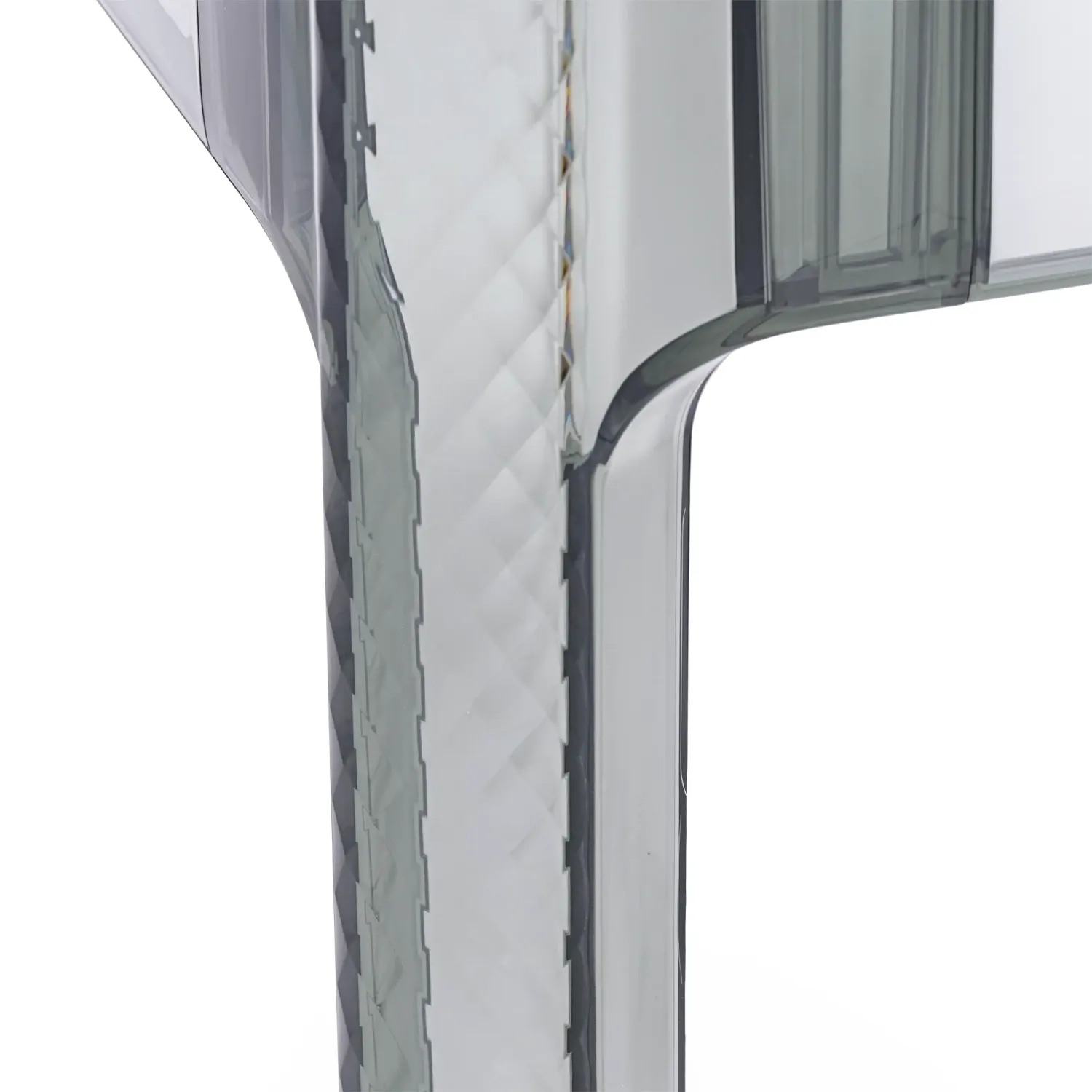 Mesa de jantar quadrada Ghost 80 cm : Design moderno transparente