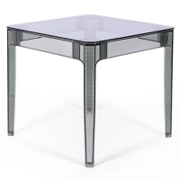 Ghost Square Dining Table 80 cm : Transparent and Modern Design