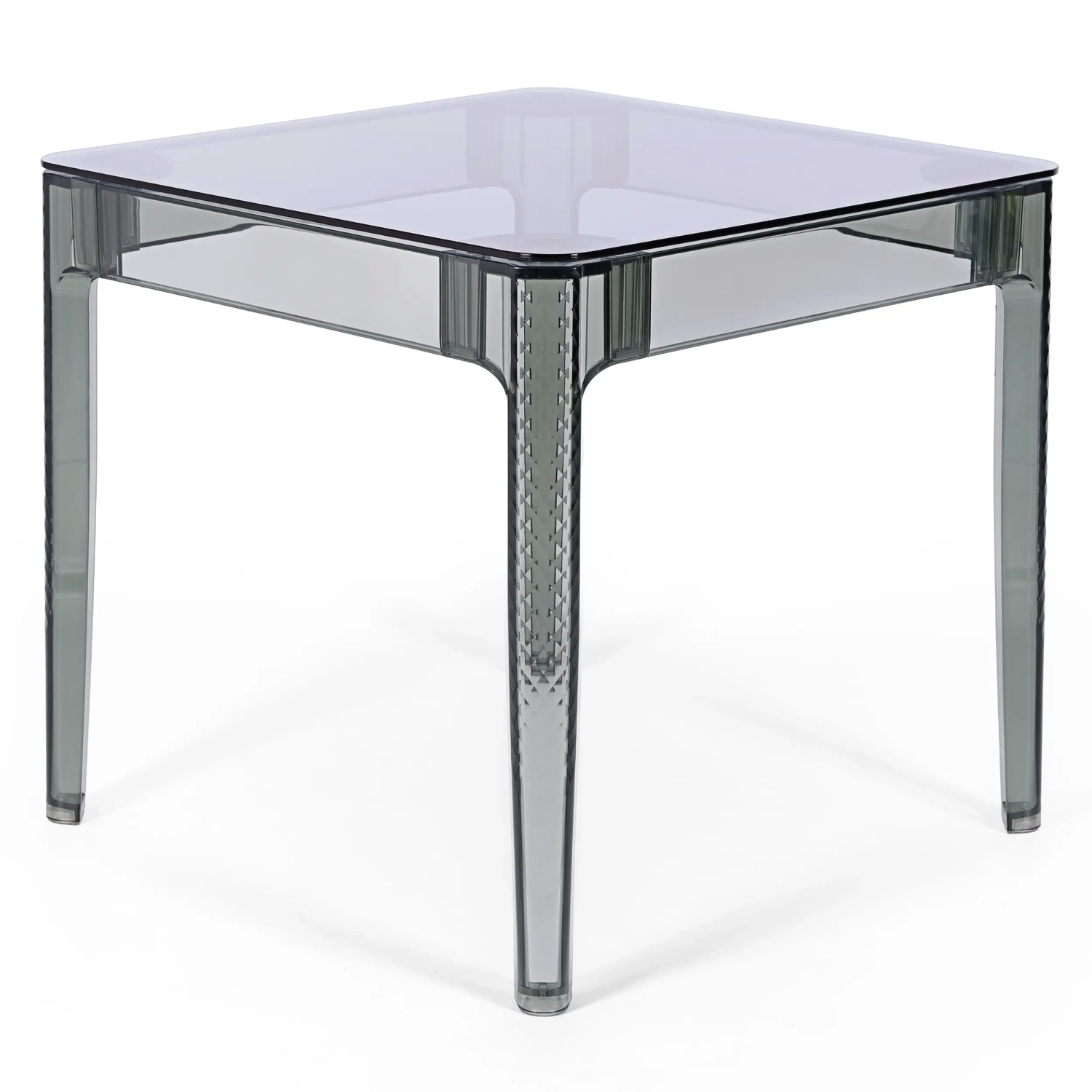 Ghost Square Dining Table 80 cm : Transparent and Modern Design