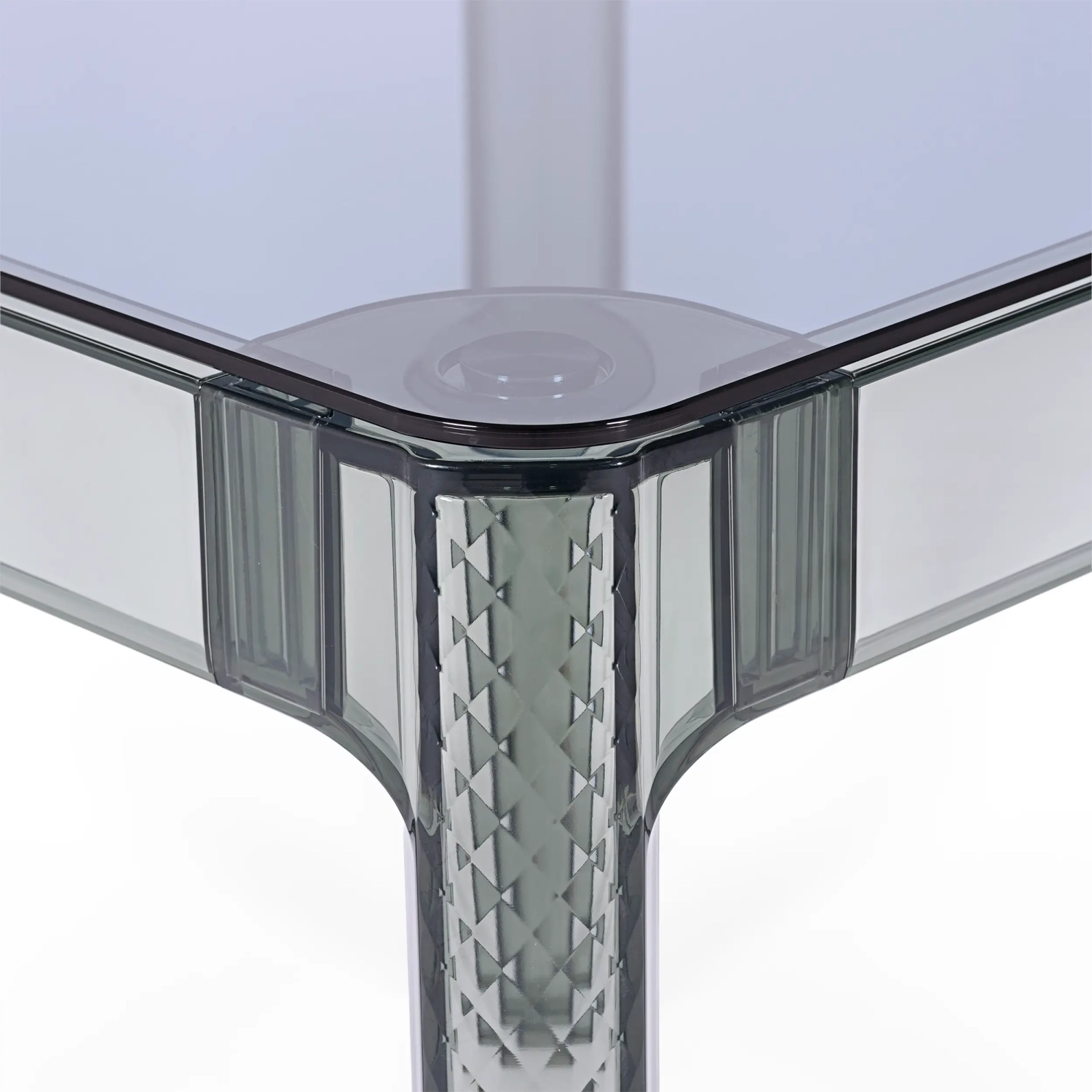 Ghost Square Dining Table 80 cm : Transparent and Modern Design